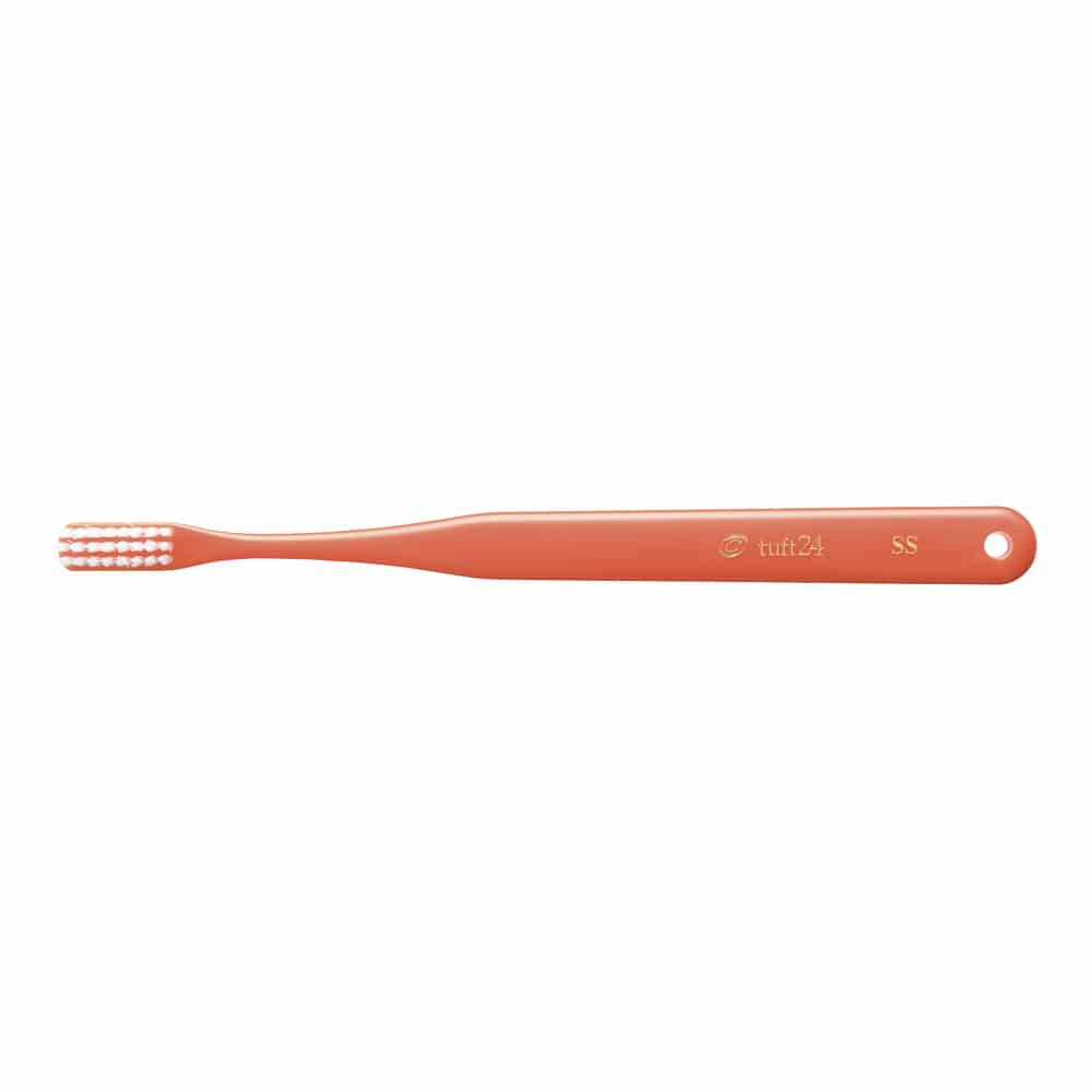 オーラルケア タフト24 SS キャップ付 オレンジ 25本入00020010 1箱 (ご注文単位1箱) 【直送品】