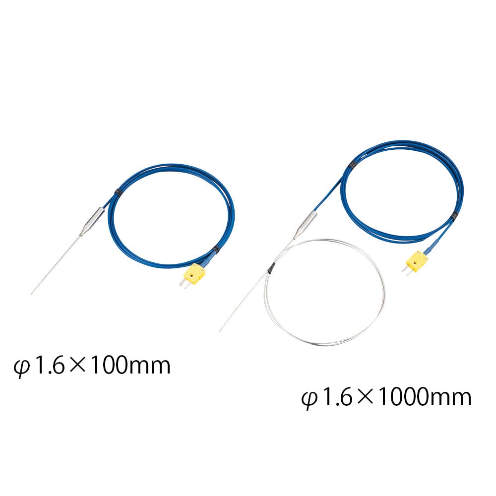 アズワン K熱電対 インコネルタイプ オメガコネクタ付 Φ1.0×300mmKTIN-1030C 1個 (ご注文単位1個) 【直送品】