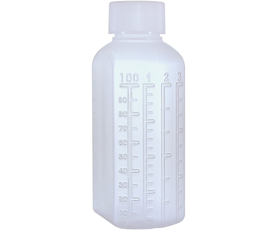 金鵄製作所 マーカー投薬瓶 100mL ノーマルキャップ (ホワイト：白) 1袋 (20本入) MBIN10020 1袋 (ご注文単位1袋) 【直送品】