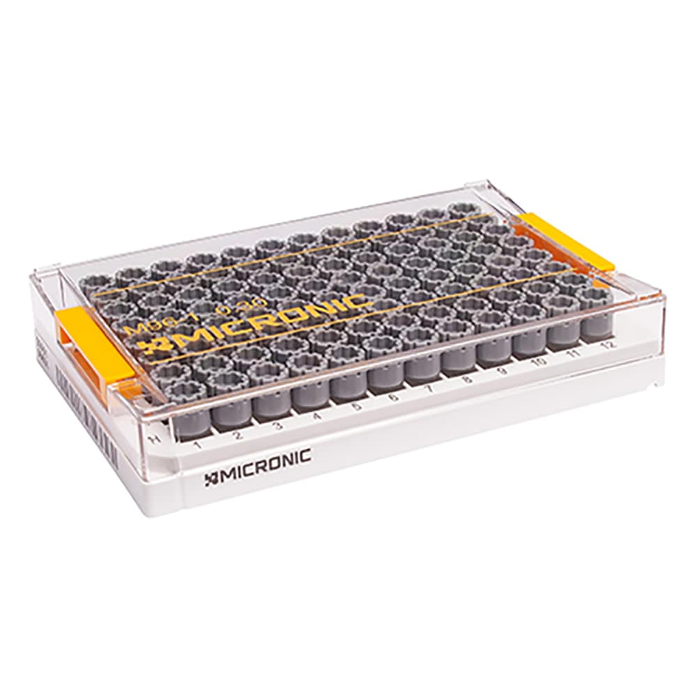Micronic Europe B.V. 96well format用ラック Micronic96-1 low cover 1箱 (10ラック入) MP51200 1箱 (ご注文単位1箱) 【直送品】