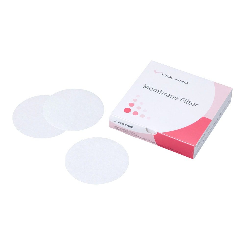 アズワン ビオラモメンブレンフィルター (親水性PTFE) 0.45μm φ90mm 1箱 (50枚入) PTFE045M090I 1箱 (ご注文単位1箱) 【直送品】
