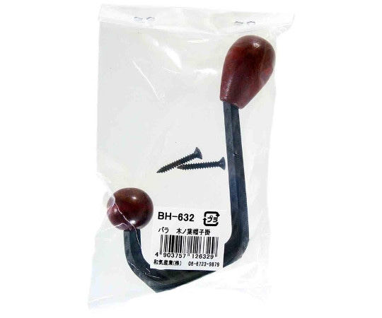 和気産業 バラ 木ノ葉帽子掛 BH-632 1個（ご注文単位1個）【直送品】