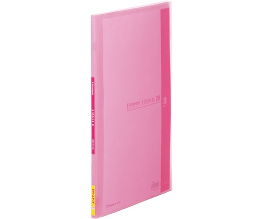 キングジム シンプリーズ CFサイドイン 20P ピンク 187TSP 1冊(ご注文単位1冊)【直送品】