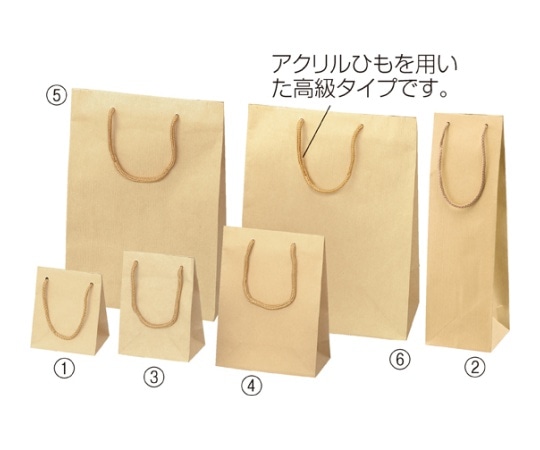 ストア・エキスプレス 持ち手付き紙袋 エンボス クラフト 11×10×36.5 入数50枚 61-313-9-8 1セット（ご注文単位1セット）【直送品】