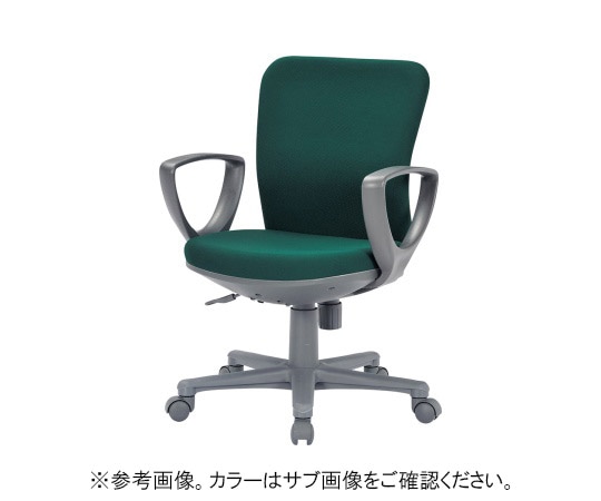 アイコ チェア ローバックサークル肘タイプ ブラック 布張り OA-1155CJ(FG3)BK 1個(ご注文単位1個)【直送品】