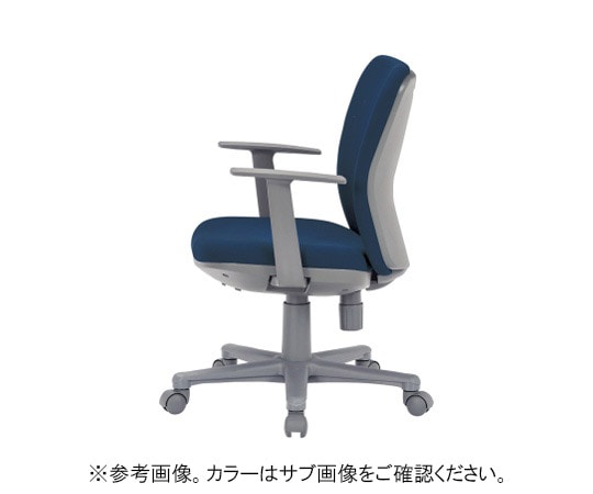 アイコ チェア ローバックT型肘タイプ ブラック 布張り OA-1155TJ(FG3)BK 1個(ご注文単位1個)【直送品】