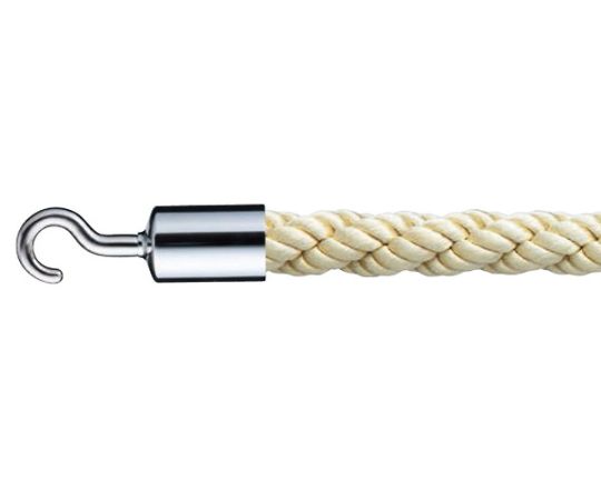 シロクマ パーティションロープ径25×1200ミリクローム・ゴールド FPR25C 1個(ご注文単位1個)【直送品】