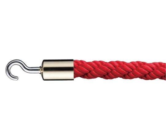 シロクマ パーティションロープ径25×1800ミリ金・レッド FPR25C 1個(ご注文単位1個)【直送品】