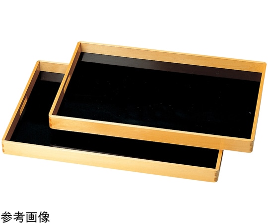 福井クラフト 木)尺9 脇取盆 黒目はじき渕白木 17280560 1個（ご注文単位1個）【直送品】