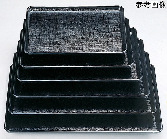 福井クラフト 耐熱A)尺1 カスリ盆 黒SL 16011110 1個（ご注文単位1個）【直送品】