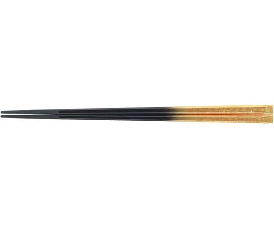 福井クラフト PBT22.5cm 舟型長角丸箸 二色金箔 80601750 1個（ご注文単位1個）【直送品】