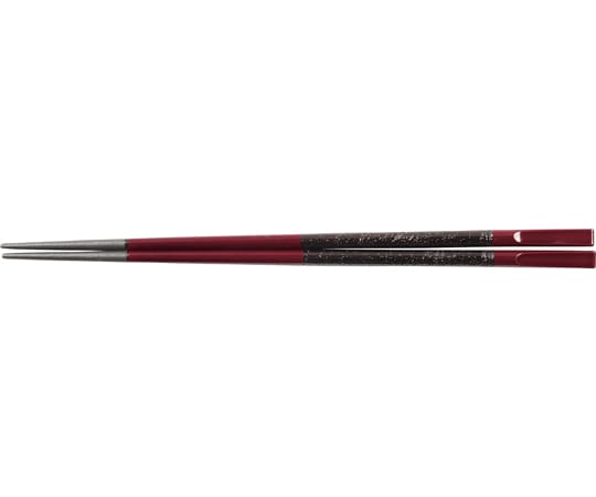 福井クラフト PBT22.5cm 細身両天削丸箸 黒乾漆帯 30011820 1個（ご注文単位1個）【直送品】