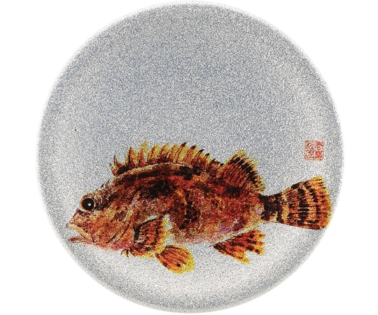 福井クラフト A150寿司皿 シルバーパール メバル 13000017 1個（ご注文単位1個）【直送品】