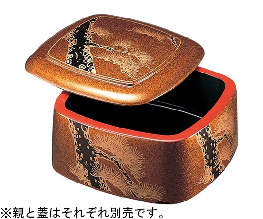福井クラフト 三味胴ちらし 梨地老松(蓋) 74010171 1個（ご注文単位1個）【直送品】