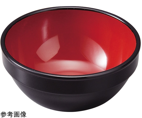 福井クラフト φ106 スタックボール(大)黒内朱 51272188 1個（ご注文単位1個）【直送品】