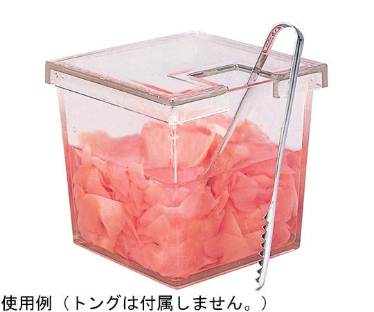 福井クラフト AC角ガリ入 透明(トング別) 86012260 1個(ご注文単位1個)【直送品】