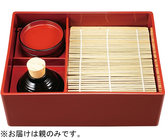 福井クラフト 元禄そば重 朱内朱(親) 40431290 1個（ご注文単位1個）【直送品】