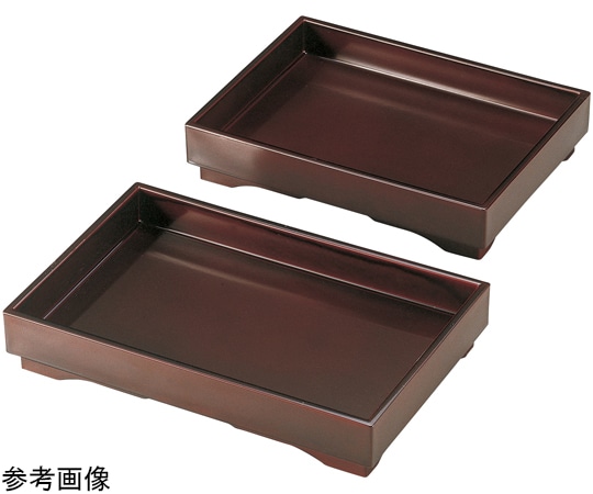 福井クラフト 7.5寸 長角山路盛器 消し溜/裏黒塗 51030873 1個(ご注文単位1個)【直送品】