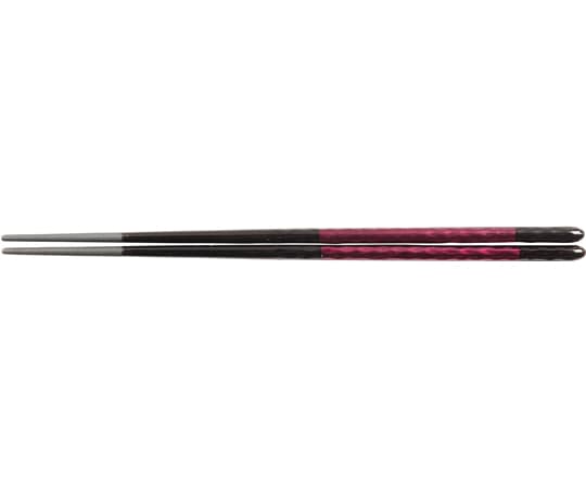 福井クラフト PBT22.5cm 細身ノミ彫丸箸 プラムメタ帯 30011870 1個(ご注文単位1個)【直送品】