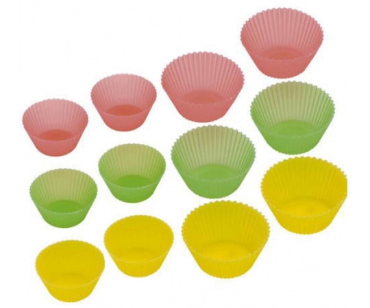 岡部洋食器製作所 シリコンマフィンカップ ブリスター 1セット(12個入) MC-12 1セット(ご注文単位1セット)【直送品】