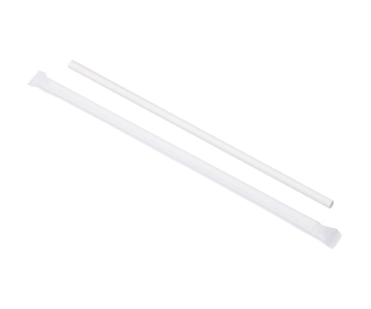 三和 紙ストロー(個包装)白 8000本入 SW06210-W 1ケース(ご注文単位1ケース)【直送品】