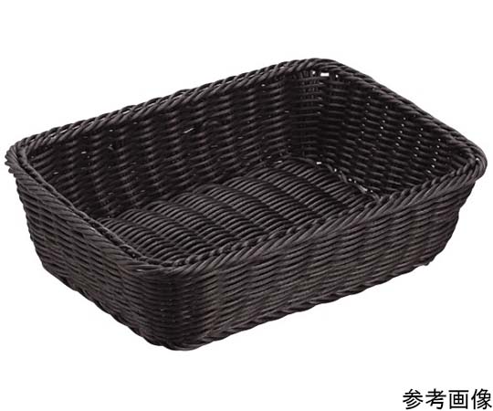 プリート プリートPP角型バスケット(ブラック)245×175×70mm(24型) DS100-24-BK 1個（ご注文単位1個）【直送品】