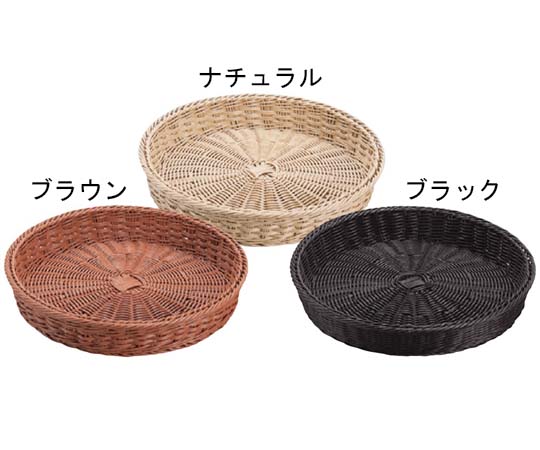 プリート プリートPP丸型バスケット 37型 ナチュラル φ375×65mm DS107-37-NA(ナチュラル) 1個（ご注文単位1個）【直送品】