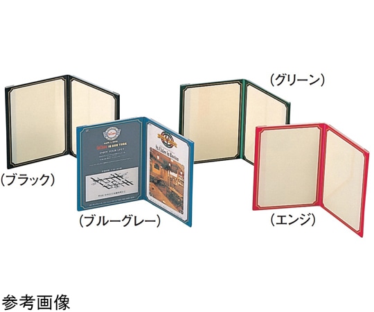 えいむ えいむ ブック型カラーメニュー ブラック NS-103 1個（ご注文単位1個）【直送品】
