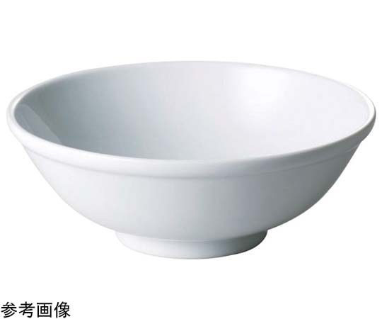 アズワン シノワ白磁 丸玉渕丼 21cm 0402-0700 1個(ご注文単位1個)【直送品】