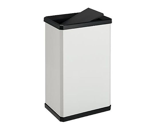 テラモト 37.0L ダストボックス(スイング蓋付/オフホワイト) EA995A-507 1個(ご注文単位1個)【直送品】