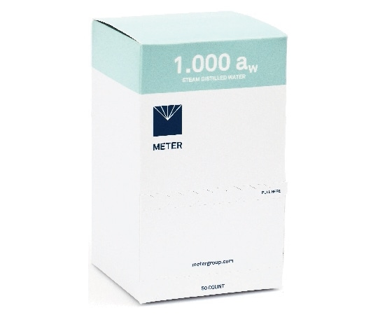 メータージャパン 水分活性標準液 1.000aw(蒸留水)50本入 成績証明書付属 1箱(ご注文単位1箱)【直送品】