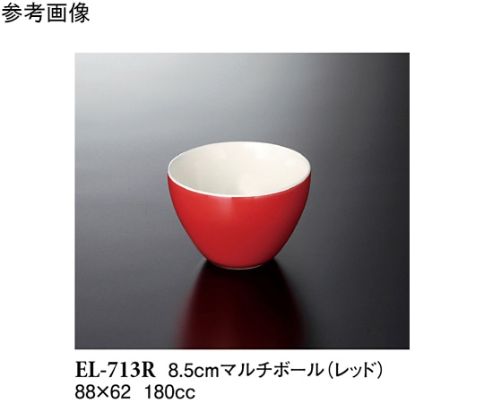 スリーライン 8.5cm マルチボール レッド 90個入 ELー713R 1ケース（ご注文単位1ケース）【直送品】