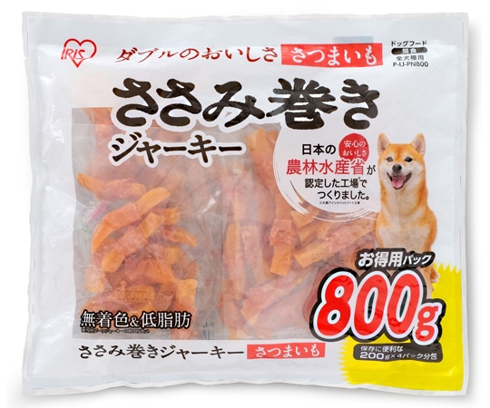 アイリスオーヤマ ささみ巻きジャーキーさつまいも800g 800g P-IJ-PN800 1個（ご注文単位1個）【直送品】