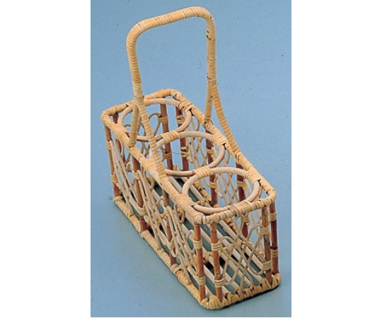 萬洋 籐ビールポーター 310×115×350mm (3本入) 30-403 1個(ご注文単位1個)【直送品】
