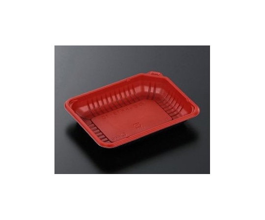 中央化学 弁当容器 CTカセット K13-10 赤-BK 1200枚 149393 1ケース(ご注文単位1ケース)【直送品】