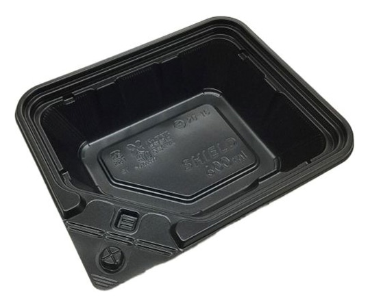 中央化学 弁当容器 BCTシールド 20-16 BK 身 800枚 12021 1ケース(ご注文単位1ケース)【直送品】