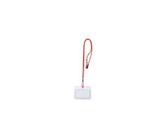 西敬 マイティーループ 名札S 赤 10本 MLC-132R 1パック(ご注文単位1パック)【直送品】