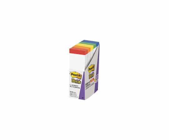 スリーエム Post-it 強粘着 75mm×25mm レインボー 1パック(90枚×5パッド入) 500SS-R 1パック(ご注文単位1パック)【直送品】