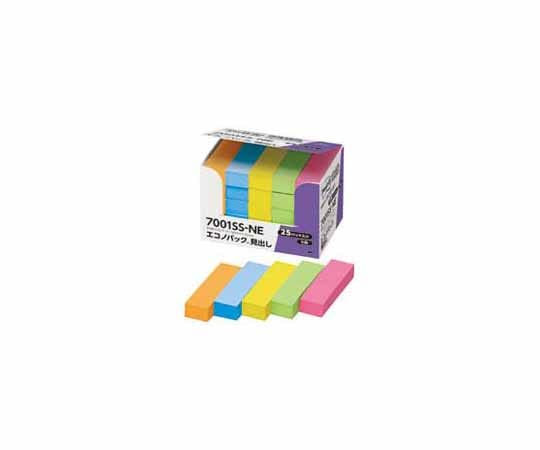 スリーエム Post-it 強粘着 50mm×15mm 5色×5 1箱(90枚×25パッド入) 7001SS-NE 1箱(ご注文単位1箱)【直送品】