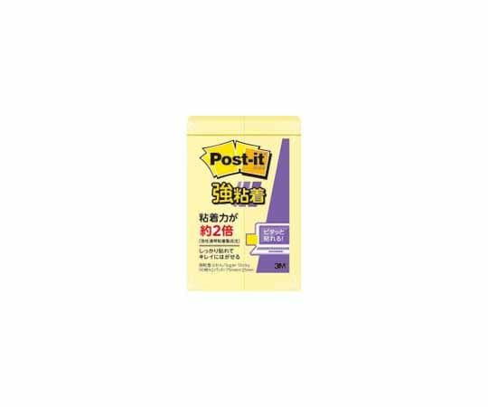 スリーエム Post-it 強粘着 パステルイエロー 1個(90枚×2パッド入) 500SS-RPY 1個(ご注文単位1個)【直送品】