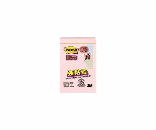 スリーエム Post-it 強粘着 パステル ピンク 1個(90枚×2パッド入) 500SS-RPP 1個(ご注文単位1個)【直送品】