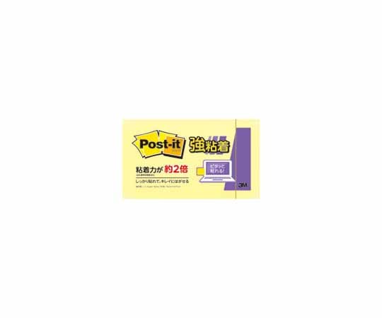 スリーエム Post-it 強粘着 75mm×127mm イエロー 1パック(90枚×1パッド入) 655SS-RPY 1パック(ご注文単位1パック)【直送品】