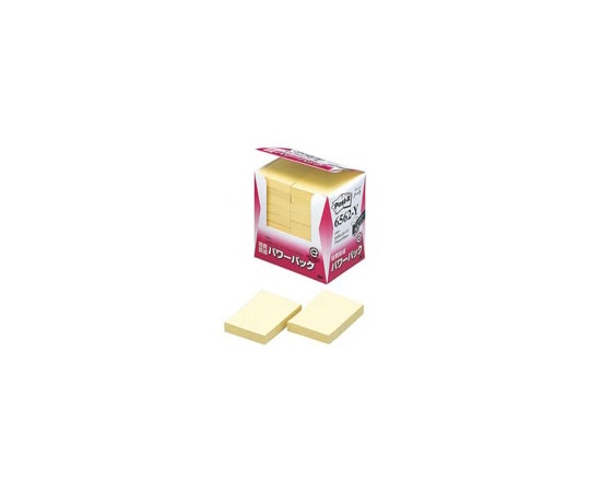 スリーエム Post-it 再生紙経費削減(パワーパックタイプ) イエロー 1箱(100枚×20パッド入) 6562-Y 1箱(ご注文単位1箱)【直送品】