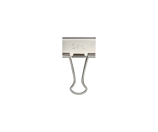 スマートバリュー ダブルクリップ シルバー 大 100個 B550J-L100 1箱(ご注文単位1箱)【直送品】