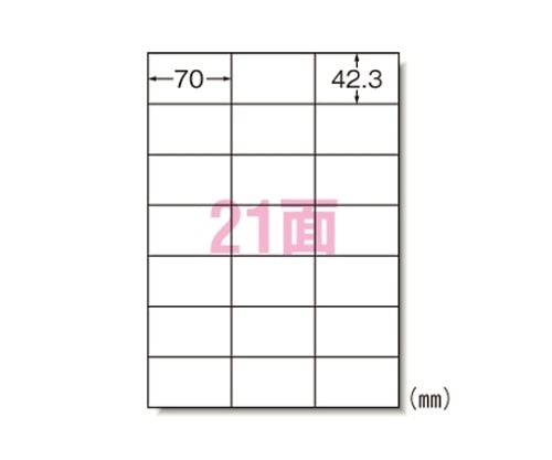エーワン(A-ONE) ラベルシール[レーザープリンタ]マット紙 A421面 31162 1箱(ご注文単位1箱)【直送品】