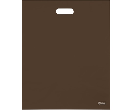 エスパック 梨地ソフトポリ袋 L ブラウン 50枚入 1袋(ご注文単位1袋)【直送品】