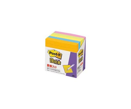 スリーエム Post-it 強粘着ノート ネオン5色 1パック(90枚×5パッド入) 630-5SSAN 1パック(ご注文単位1パック)【直送品】