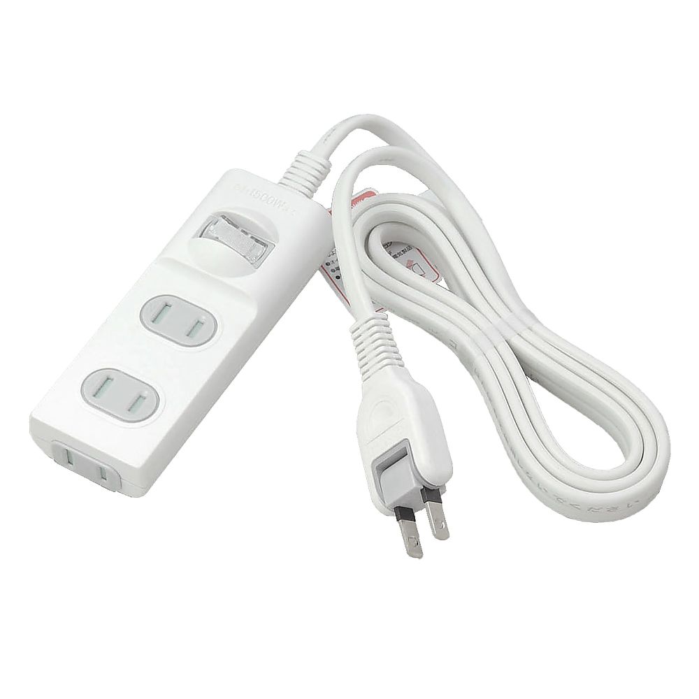 ELPA 1SW扉付タップ3P2m WBS-T3020B(W) 1個(ご注文単位1個)【直送品】
