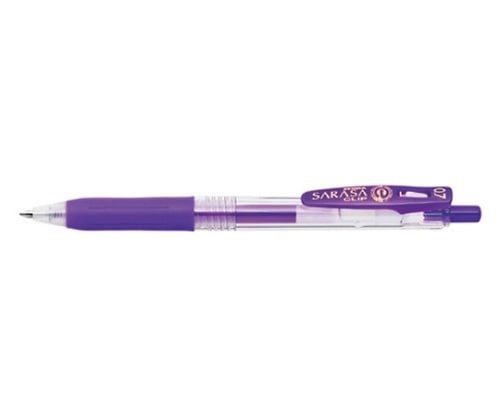 ゼブラ サラサクリップ インク色:紫 ボール径0.7mm JJB15-PU 1本(ご注文単位1本)【直送品】