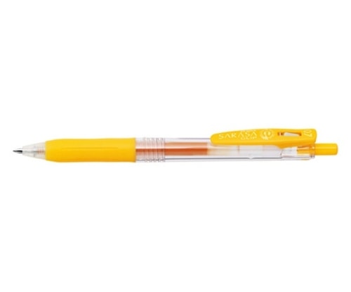 ゼブラ サラサクリップ インク色:黄 ボール径0.7mm JJB15-Y 1本(ご注文単位1本)【直送品】